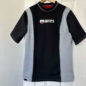 Mares Men's Fire Skin Gx Short Sleeve Thermal Rash Guard L NWT Black / Gray